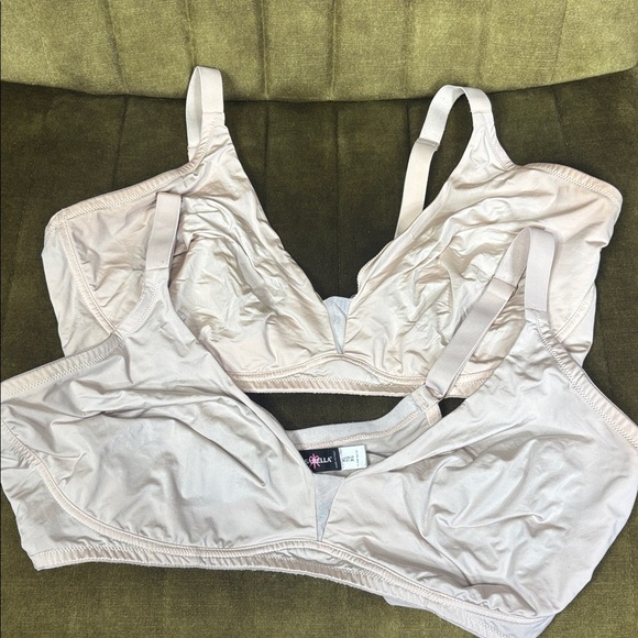Two Cosabella Evolution Curvy Bralettes nude size XL - Picture 5 of 10